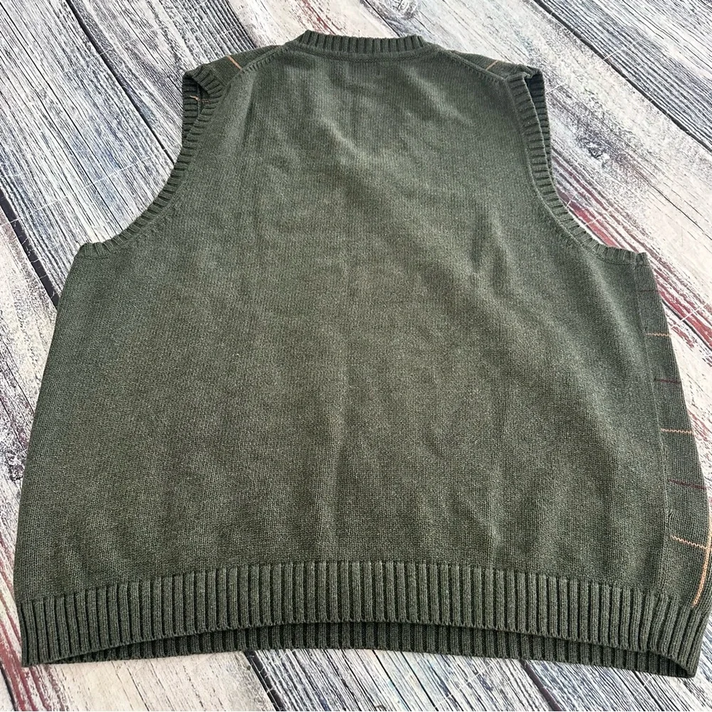 Vintage L.L. Bean Cotton Plaid Sweater Vest